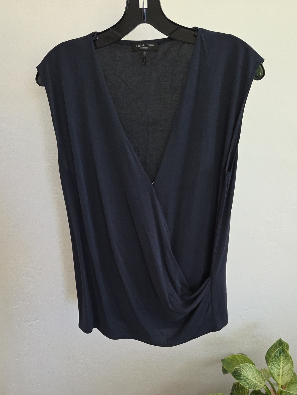 rag & bone | Navy Sleeveless Blouse
